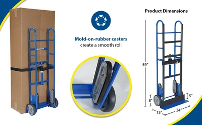 Vestil APPL-750-B Steel Ratchet Appliance Cart - product feature image