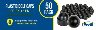 Vestil BC-BK-12-PK Plastic Bolt Cap - product feature image