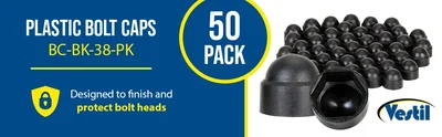 Vestil BC-BK-38-PK Plastic Bolt Cap - product feature image