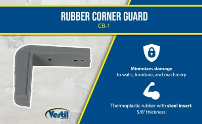 Vestil CB-1 Rubber Corner Guard - product feature image