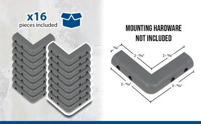 Vestil CB-2 Rubber Corner Guard - product feature image