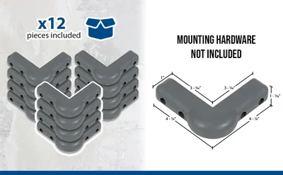 Vestil CB-3 Rubber Corner Guard - product feature image