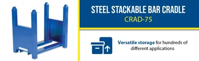 Vestil CRAD-75 Steel Stackable Bar Cradle - product feature image
