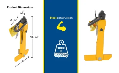 Vestil CRL-4-12-3000 Steel Reel Lifter - product feature image