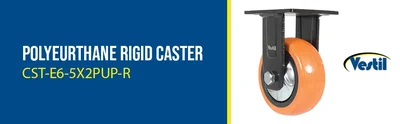 Vestil CST-E6-5X2PUP-R Polyurethane Rigid Caster - product feature image