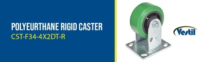 Vestil CST-F34-4X2DT-R Polyurethane Rigid Caster - product feature image