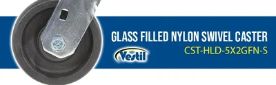 Vestil CST-HLD-5X2GFN-S Light Duty Glass Filled Nylon Swivel Caster - product feature image