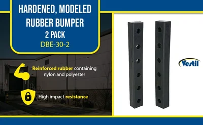Vestil DBE-30-2 Hardened Molded Rubber Bumper - product feature image