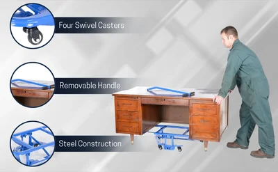 Vestil DESK-M Steel Desk Mover - product feature image