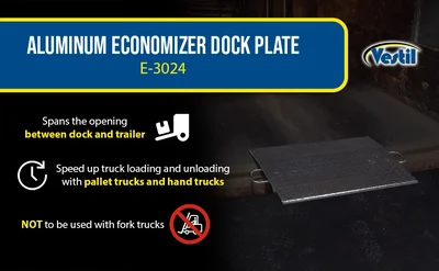 Vestil E-3024 Aluminum Economizer Dock Plate - product feature image