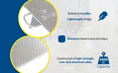 Vestil E-3024 Aluminum Economizer Dock Plate - product feature image