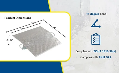Vestil E-3024 Aluminum Economizer Dock Plate - product feature image