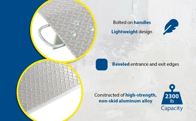 Vestil E-3030 Aluminum Economizer Dock Plate - product feature image