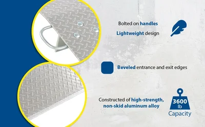 Vestil E-3624 Aluminum Economizer Dock Plate - product feature image