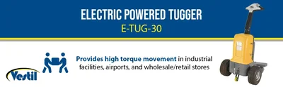 Vestil E-TUG-30 Electric Powered Tugger - product feature image