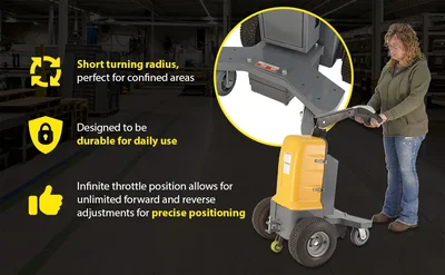 Vestil E-TUG-30 Electric Powered Tugger - product feature image
