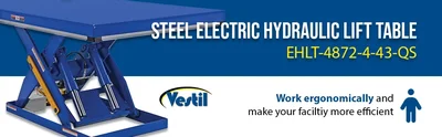 Vestil EHLT-4872-4-43-QS ELECTRIC HYDRAULIC LIFT TABLE 4K 48X72 - product feature image