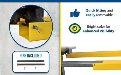 Vestil F4-42 Polyethylene Fork Blade Protectors - product feature image
