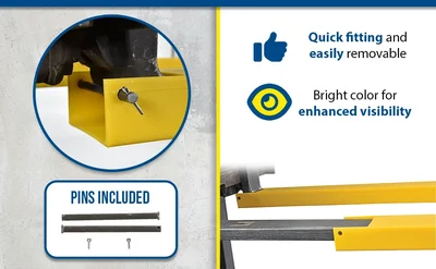 Vestil F4-60 Polyethylene Fork Blade Protectors - product feature image