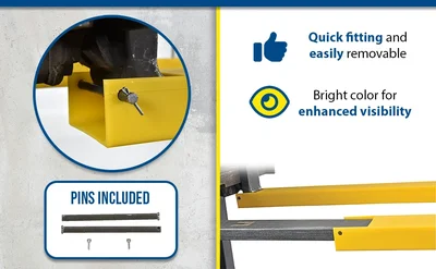 Vestil F5-36 Polyethylene Fork Blade Protectors - product feature image