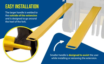 Vestil FE-HS-5-63 Steel High Strength Fork Extensions - product feature image