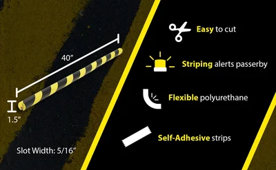 Vestil FEG-A Polyurethane Foam Edge Guard - product feature image