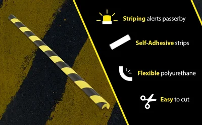 Vestil FEG-E Polyurethane Foam Edge Guard - product feature image