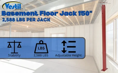 Vestil FJB-150 Basement Floor Jack - product feature image