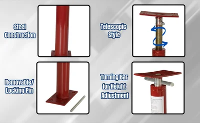 Vestil FJB-150 Basement Floor Jack - product feature image