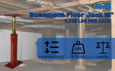 Vestil FJB-16 Basement Floor Jack - product feature image
