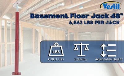 Vestil FJB-48 Basement Floor Jack - product feature image