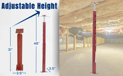 Vestil FJB-48 Basement Floor Jack - product feature image