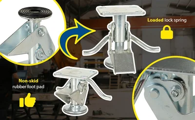 Vestil FL-4 Steel Floor Lock - product feature image