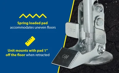 Vestil FL-LK-8EL Steel Floor Lock - product feature image