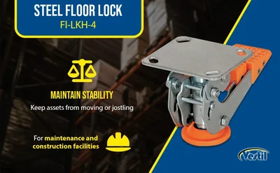 Vestil FL-LKH-4 Steel Floor Lock - product feature image