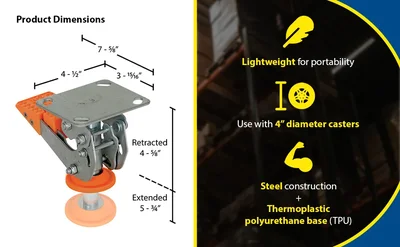 Vestil FL-LKH-4 Steel Floor Lock - product feature image