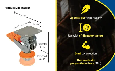 Vestil FL-LKH-5 Steel Floor Lock - product feature image