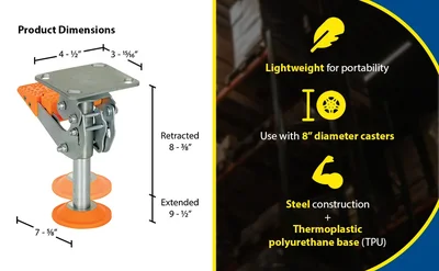 Vestil FL-LKH-8 Steel Floor Lock - product feature image