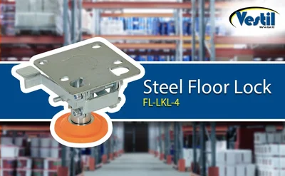 Vestil FL-LKL-4 Steel Floor Lock - product feature image