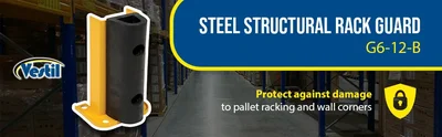 Vestil G6-12-B Steel Structural Rack Guard - product feature image