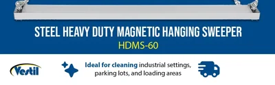 Vestil HDMS-60 Steel Heavy Duty Magnetic Hanging Sweeper - product feature image