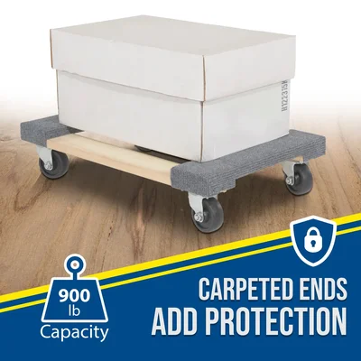 Vestil HDOC-1624-9 Hardwood Carpet End Dolly - product feature image