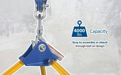 Vestil HOOK-S-4 Steel Swivel Hook with Shackle - product feature image
