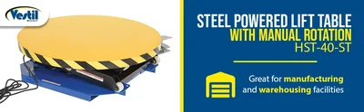 HST-40-ST POWERED LIFT TABLE W/MANUAL CAROUSEL 2000 lbs. - product feature image