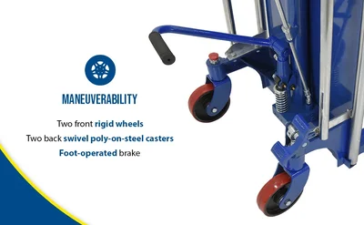 Vestil HYD-10 Steel Portable Foot Pump Hetti-Lift - product feature image