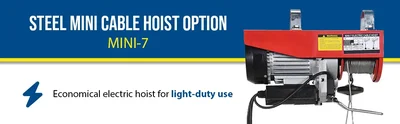 Vestil MINI-7 Steel Mini Cable Hoist Option - product feature image