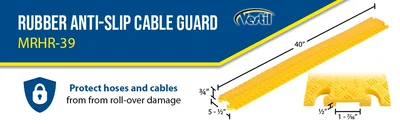 Vestil MRHR-39 Rubber Anti-Slip Cable Guard - product feature image