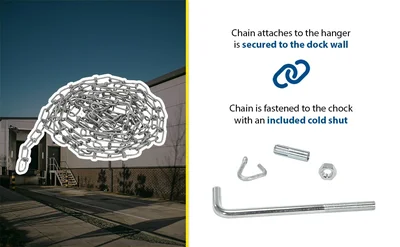 Vestil OH-15 Carbon Steel Double Loop Coil Chain with Hanger - product feature image