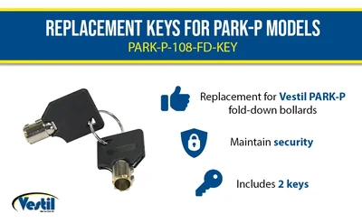 Vestil PARK-P-108-FD-KEY Replacement Keys - product feature image