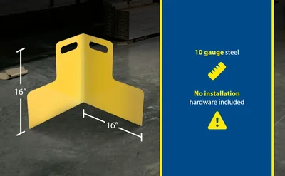 Vestil PCG-16-HDL Steel Corner Guard with Handle - product feature image